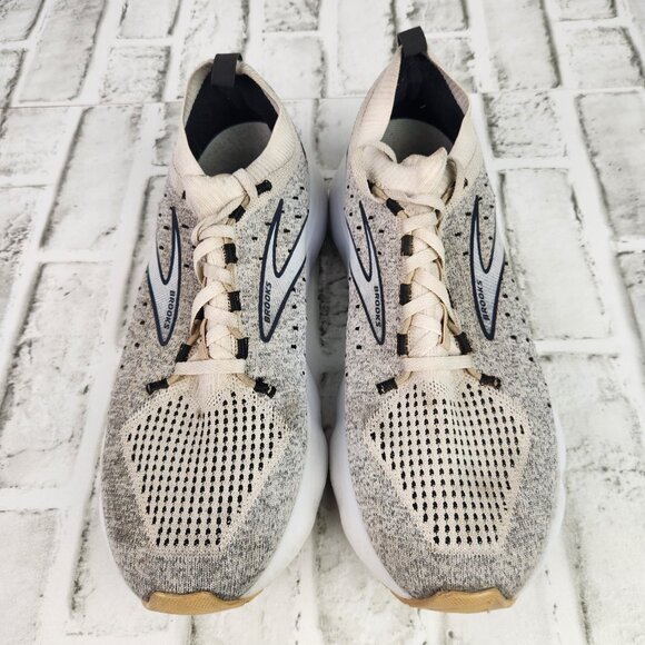 Brooks Glycerin Stealthfit 20 Women's Sz 10.5 B Gray Running Black Athletic Gym - Picture 9 of 10